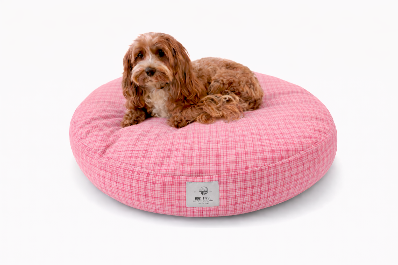 Round Rover Pet Bed in Poppy