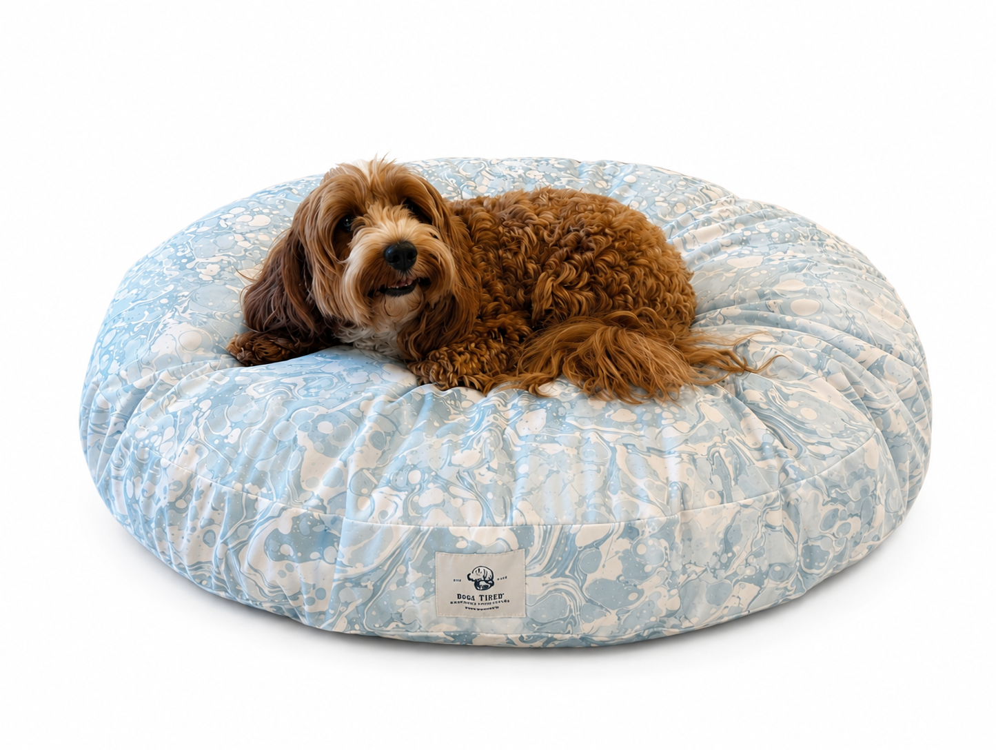 Marbled Round Pet Bed